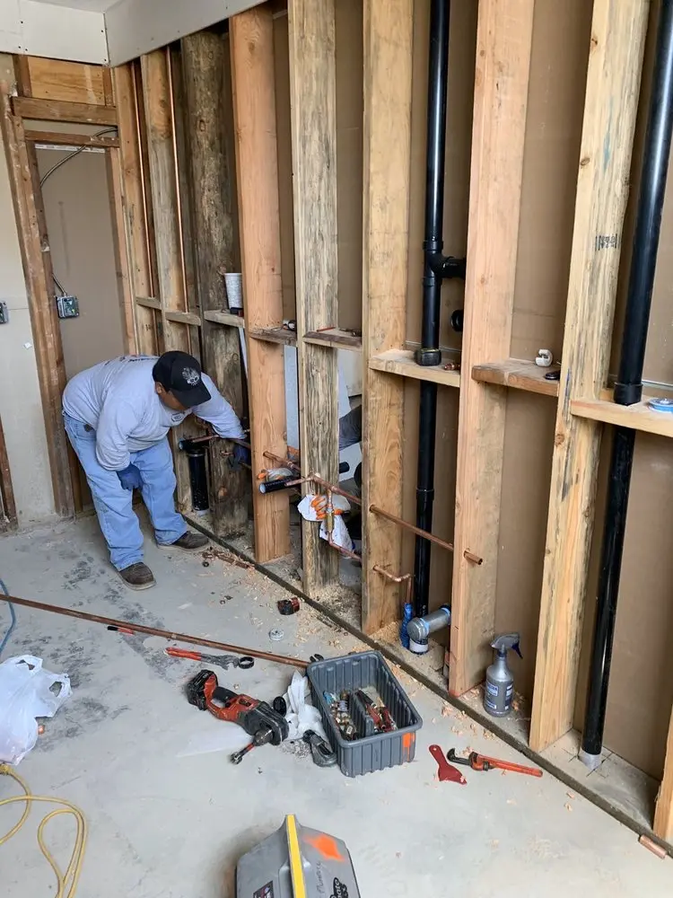 Commercial rough-in plumbing for Water Heater Replacement in Niles Junction